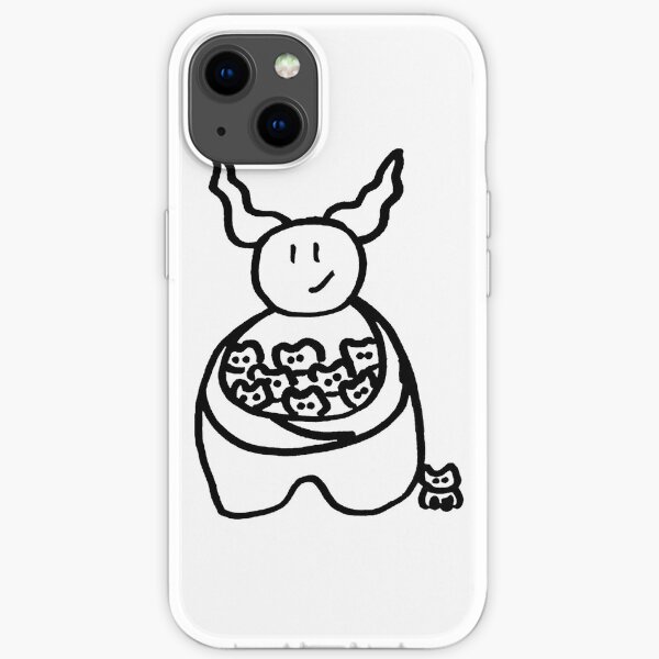 Happy Creatures Sketch iPhone Soft Case
