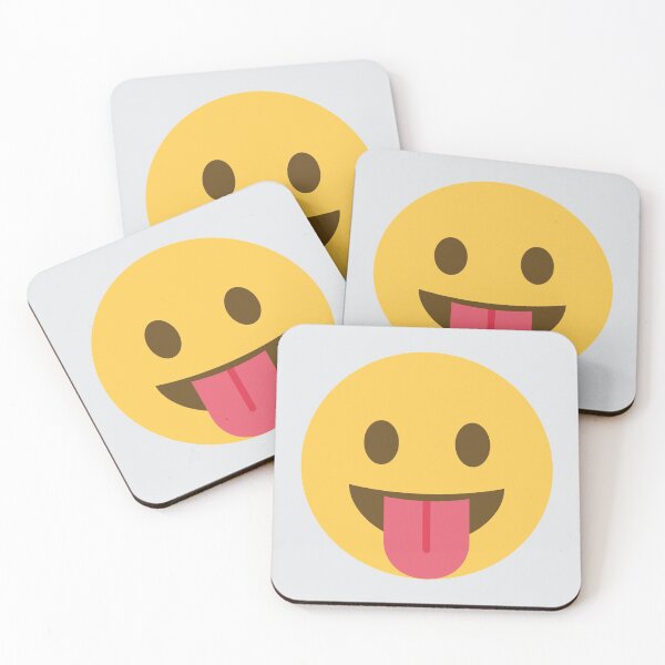 Item preview, Happy Face With Tongue designed and sold by Stitchmoji.