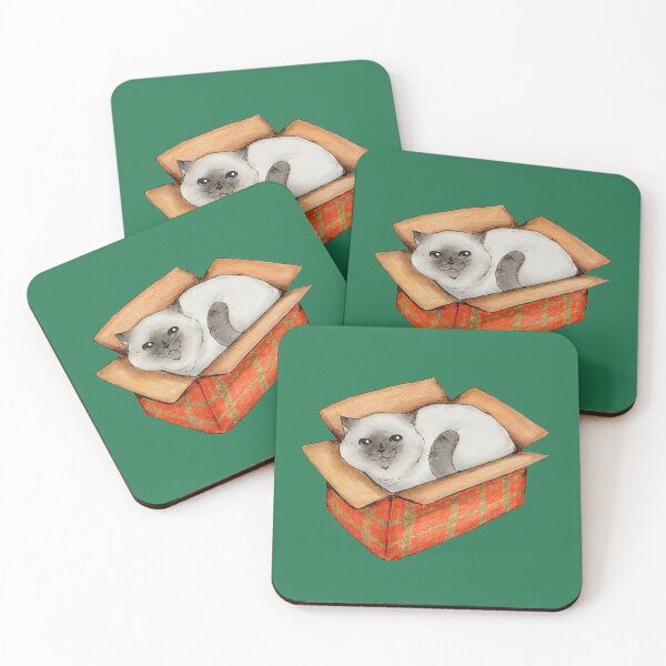 Item preview, Cat in a Christmas gift box designed and sold by Denise, Denisn't.