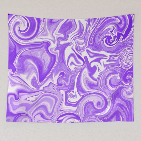 Item preview, Fluid Purple and White Swirly Pattern  designed and sold by Deborah Camp.
