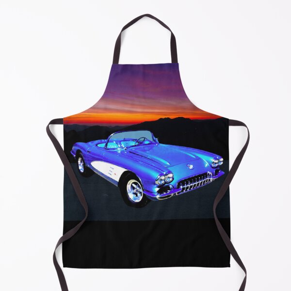Artikelvorschau, Klassischer Sportwagen Muscle Car Beach Sonnenuntergang entworfen und verkauft von MuscleCarTs.