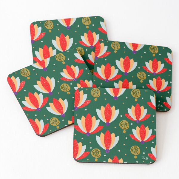 Item preview, FESTIVE LOTUS - GREEN designed and sold by PrachiManerikar.