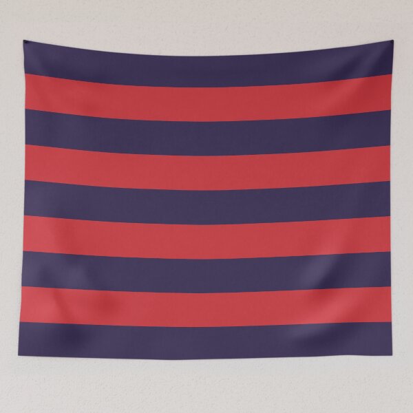 Item preview, Medium NAVY BLUE & RED Horizontal STRIPES designed and sold by RachelMacht.