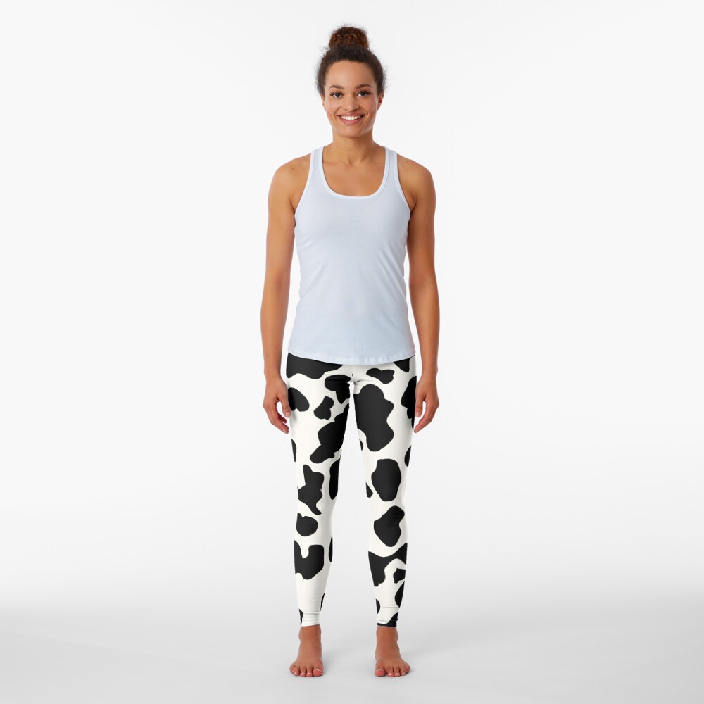 cow print workout leggings