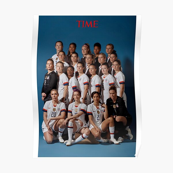 Coupe du monde féminine USWNT TIME 2019 Poster