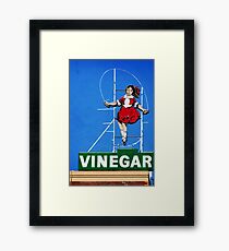 Skipping Girl Vinegar Framed Print