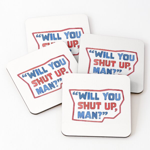 Item preview, will you shut up man - biden trump debate watercolor typography designed and sold by cameronbaba.