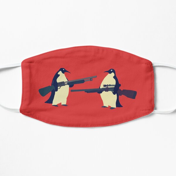 Pingouins avec des fusils Masque sans plis