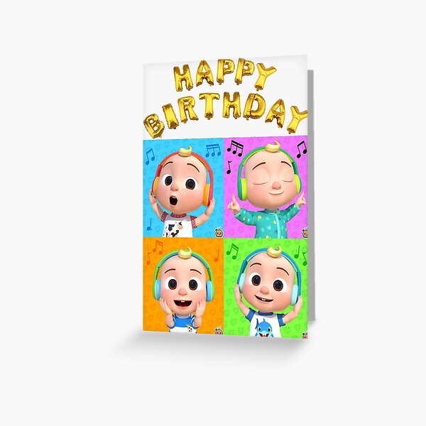 Happy Birthday Nursery CocoMelon Family Greetings Card Greeting Card