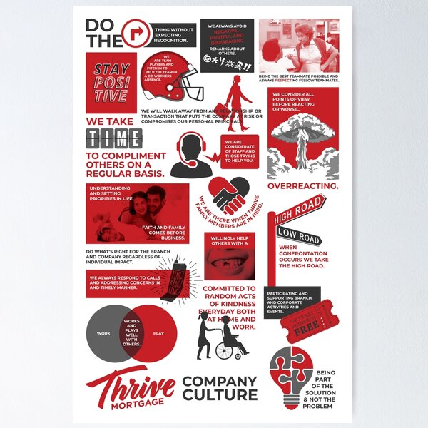 Item preview, Thrive Culture Poster designed and sold by Marketing4819.