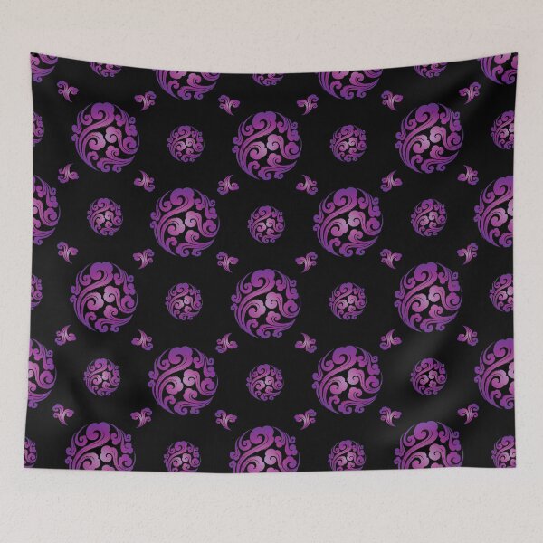 Item preview, Asian Cloud Pattern Chinese Cloud Black and Purple Burst Design designed and sold by Reeks808.