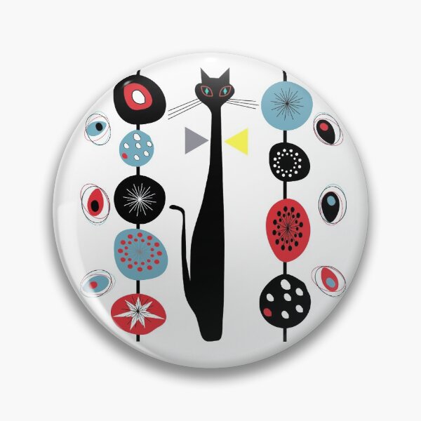 Item preview, Mid-Century Modern Art Cat 1.7 designed and sold by Old Urban Farmhouse Design Studio.