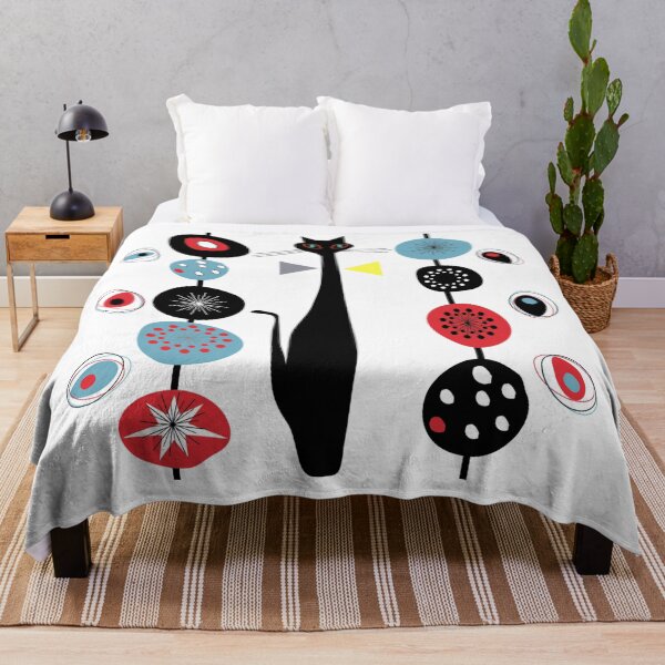 Item preview, Mid-Century Modern Art Cat 1.7 designed and sold by Old Urban Farmhouse Design Studio.