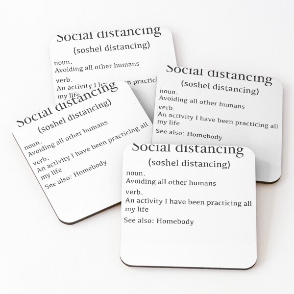 Item preview, Social distancing Definition  designed and sold by creativepod.