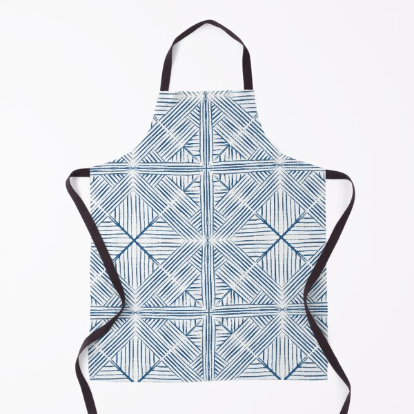 Geometric painting blue Apron