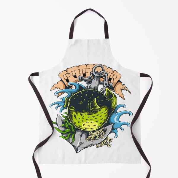 Item preview, Puffer Fish Keeper Tattoo Style Marine Fish Keeper designed and sold by JRRTs.