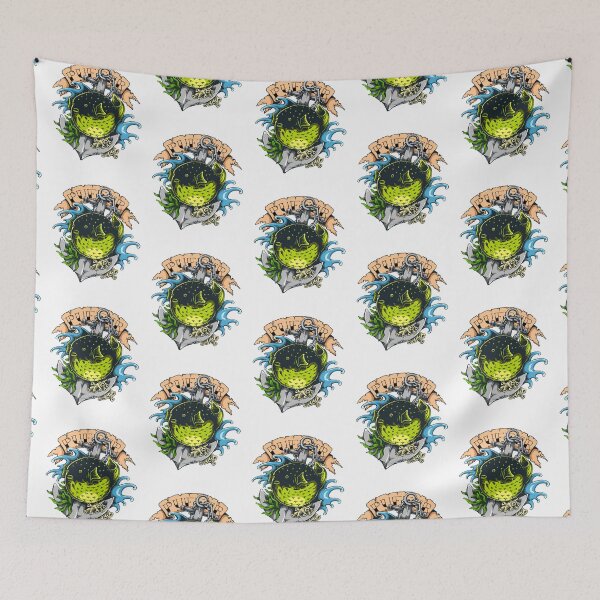 Item preview, Puffer Fish Keeper Tattoo Style Marine Fish Keeper designed and sold by JRRTs.