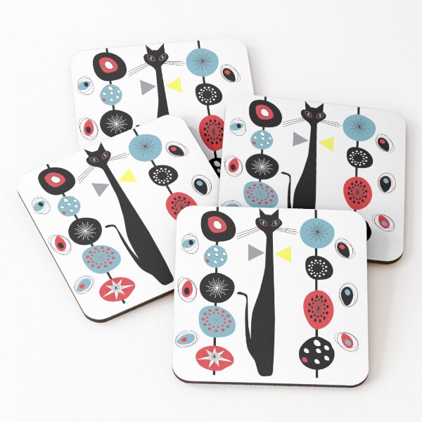 Item preview, Mid-Century Modern Art Cat 1.7 designed and sold by Old Urban Farmhouse Design Studio.