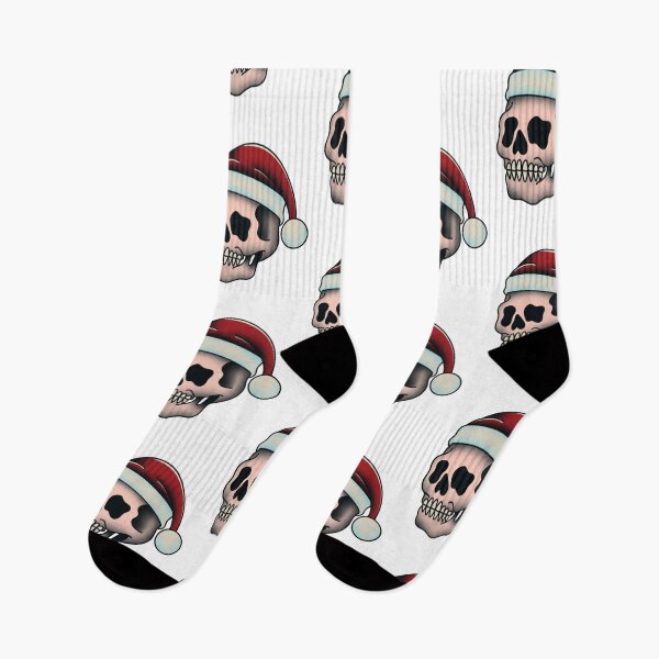Item preview, Santa skull wearing Christmas Santa hat designed and sold by LPdesigns2020.
