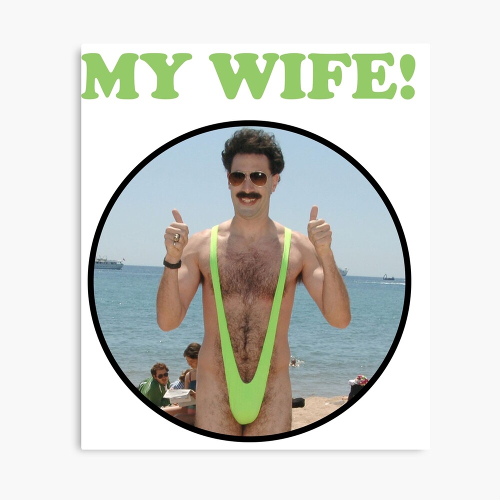 Maillot De Bain Femme Drôle Borat Imprimé Maillot De Bain Une