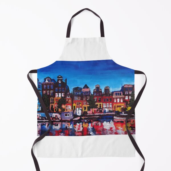 Artikelvorschau,  Amsterdam Skyline With Canal At Night entworfen und verkauft von artshop77.
