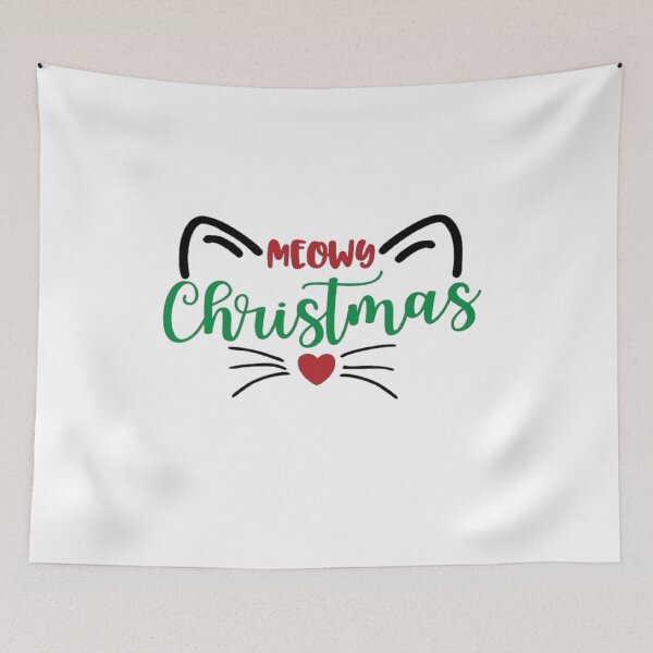 Item preview, Cute cat Christmas design(me-rry Christmas)  designed and sold by Slangt-shirt.