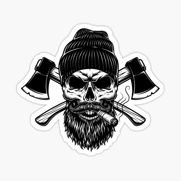 Item preview, Lumberjack Skull designed and sold by Cepiks.