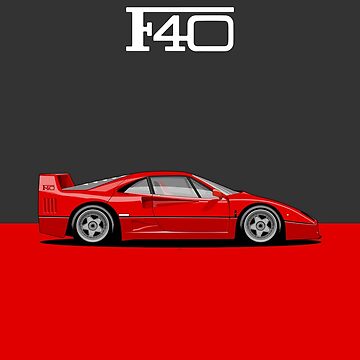 Tee shirt auto - Ferrari F40 - Avomarks