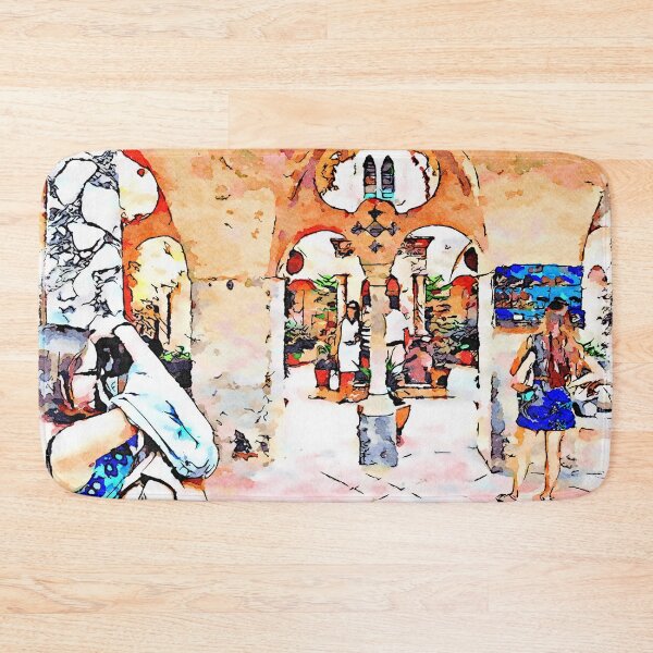 Item preview, Ravello: tourists in the cloister designed and sold by Giuseppe Cocco.