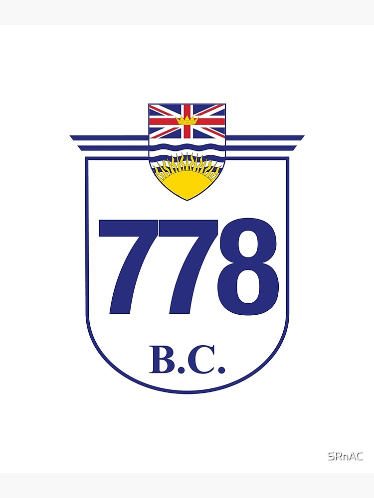 British Columbia Provincial Highway 778 (Area Code 778) | Poster