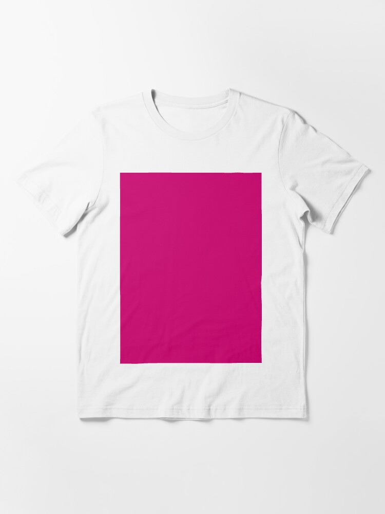Plain HOT Pink T Shirt Unisex Tshirts HOT Pink Small 100% Rich