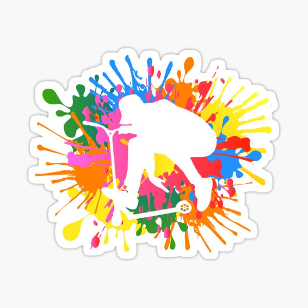 Stunt Scooter Sticker