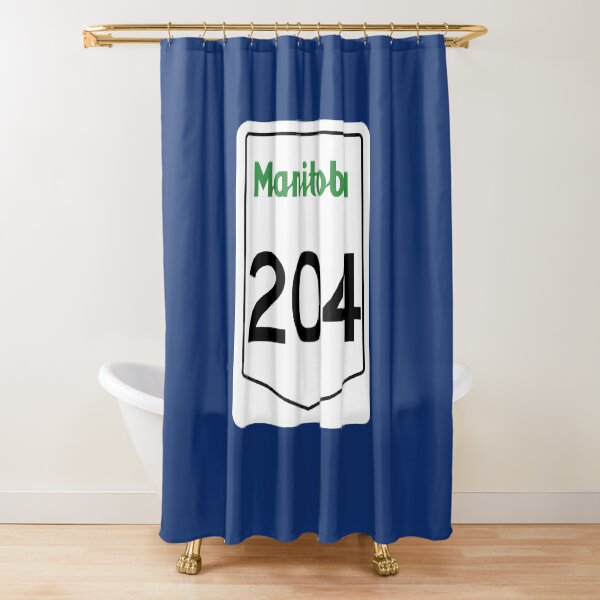 Manitoba Provincial Highway 204 (Area Code 204) Shower Curtain