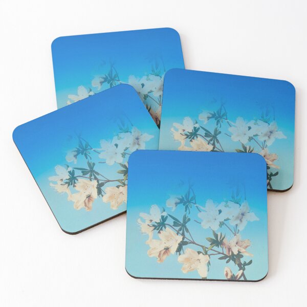 Item preview, Flower branches on blue ombre designed and sold by dana-mie.