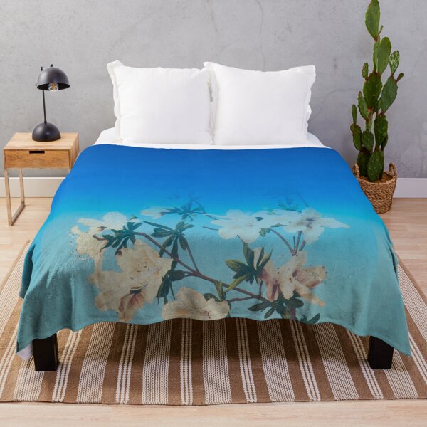 Item preview, Flower branches on blue ombre designed and sold by dana-mie.