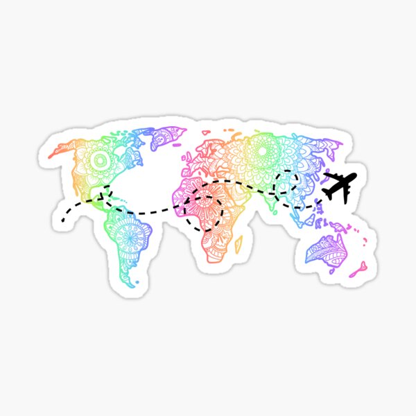 Item preview, mandala world map  designed and sold by riley-blue.