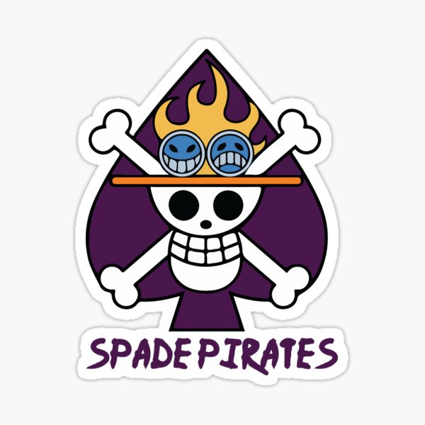 Spade Pirates Stickers Redbubble - roblox one piece flag id