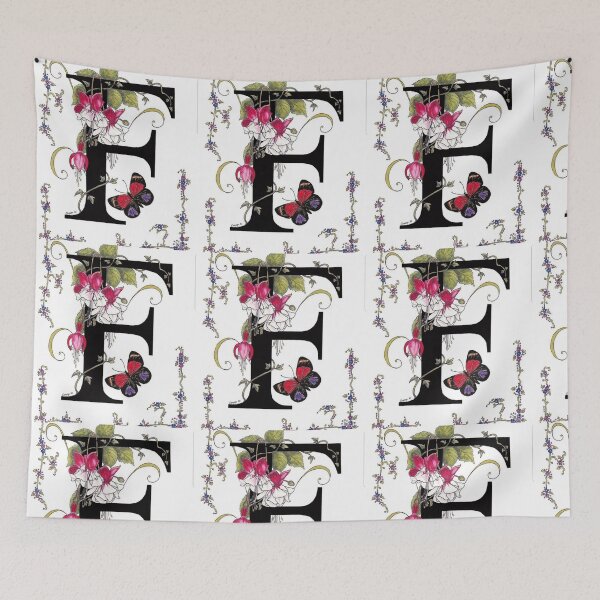 Item preview, F latter in floral designed and sold by aysha Irshad.