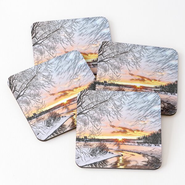 Item preview, Winter Snowy Forest designed and sold by evokearo.