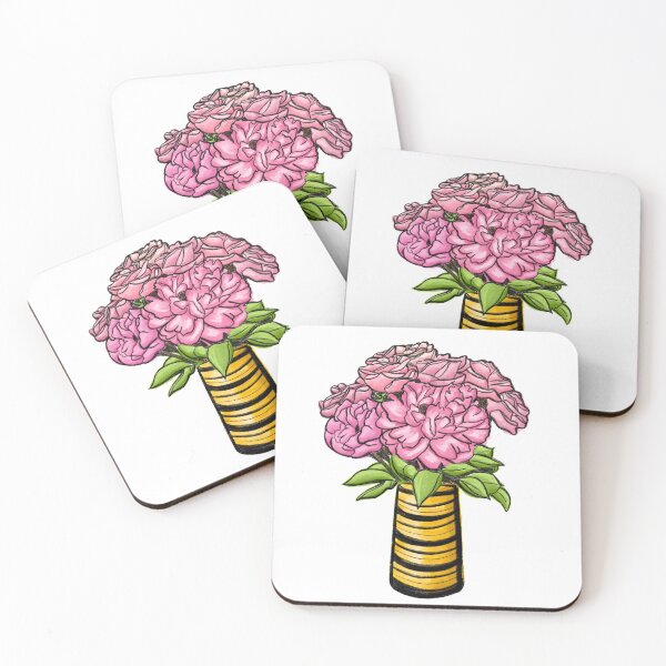 Item preview, Peonies in Vase designed and sold by Julie Chavez.
