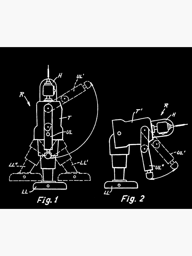 "Bendy Toy Robot" Poster by hokumandhooey Redbubble
