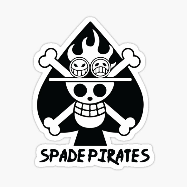 Spade Pirates Stickers Redbubble - pirate decal roblox