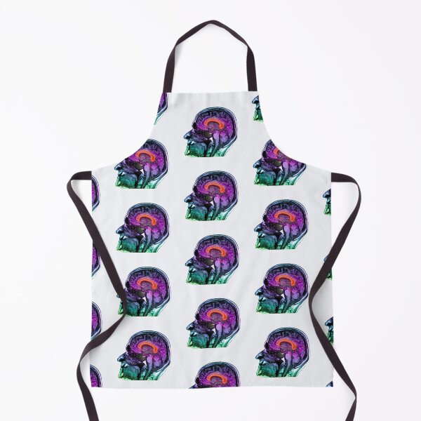 Item preview, Brightly Colored Head and Brain Anatomy MRI Brain Scan designed and sold by ScienceSource.