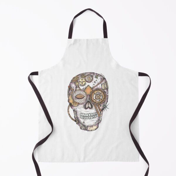 Item preview, Steampunk Skull designed and sold by NuancedEarthArt.