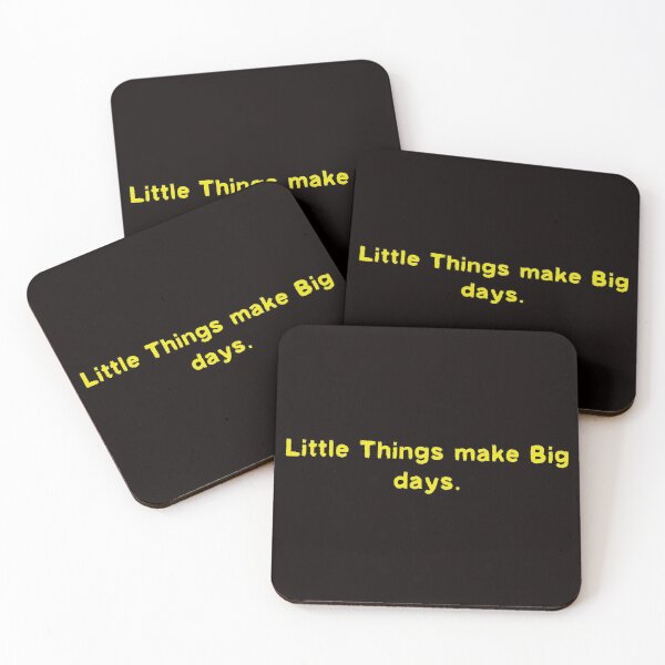 Item preview, LITTLE THINGS MAKE BIG DAYS designed and sold by Hussain Shirts.