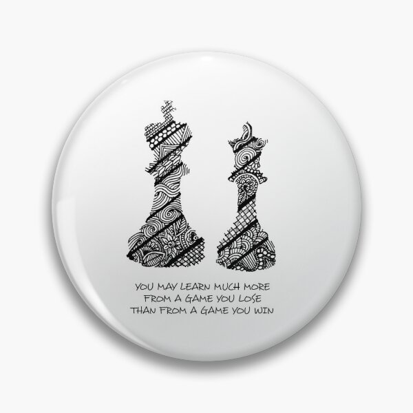 Item preview, You may learn much more from a game you lose than from a game you win  designed and sold by Zen's Doodles.