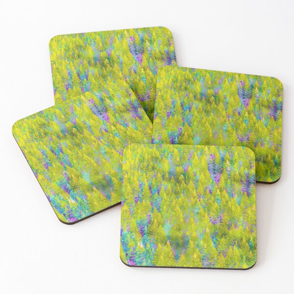Item preview, Forest Inspired Abstract Painting  designed and sold by TheBearandBunny.