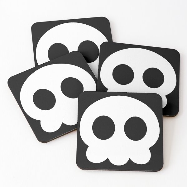 Item preview, Minimalist skull vector (white, black) designed and sold by Notmypoison.