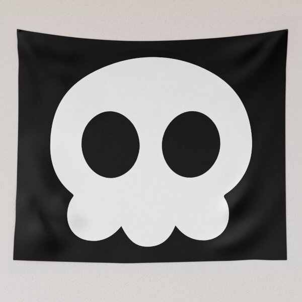 Item preview, Minimalist skull vector (white, black) designed and sold by Notmypoison.
