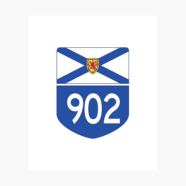 Nova Scotia Provincial Highway 902 (Area Code 902) Photographic Print